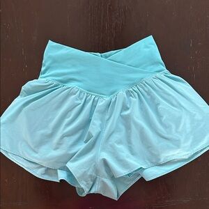 Offline by Aerie Blue Crossover Shorts Medium